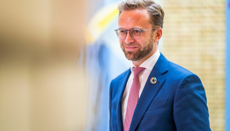 Regjeringen må få fortgang i havvindsatsingen sin, mener Høyres Nikolai Astrup. Høyre legger torsdag fram sin energiplan «Energi for fremtiden – Høyres plan for å sette norsk energi i arbeid». Foto: Håkon Mosvold Larsen / NTB