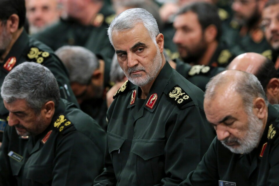 Den mektige lederen for elitestyrken i den iranske Revolusjonsgarden, general Qasem Soleimani, ble likvidert i et amerikansk droneangrep i Bagdad fredag morgen. Foto: AP / NTB scanpix