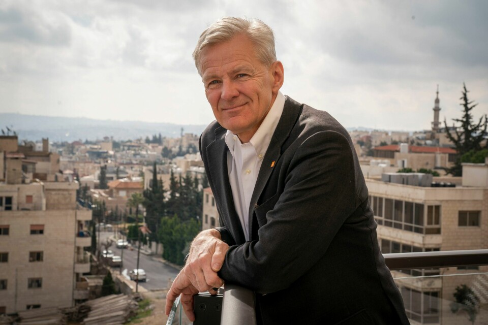 Generalsekretær Jan Egeland i Flyktninghjelpen er beæret over at organisasjonen har mottatt årets prestisjetunge Hilton humanitære pris. Generalsekretær Jan Egeland i Flyktninghjelpen er beæret over at organisasjonen har mottatt årets prestisjetunge Hilton humanitære pris. Foto: Heiko Junge / NTB