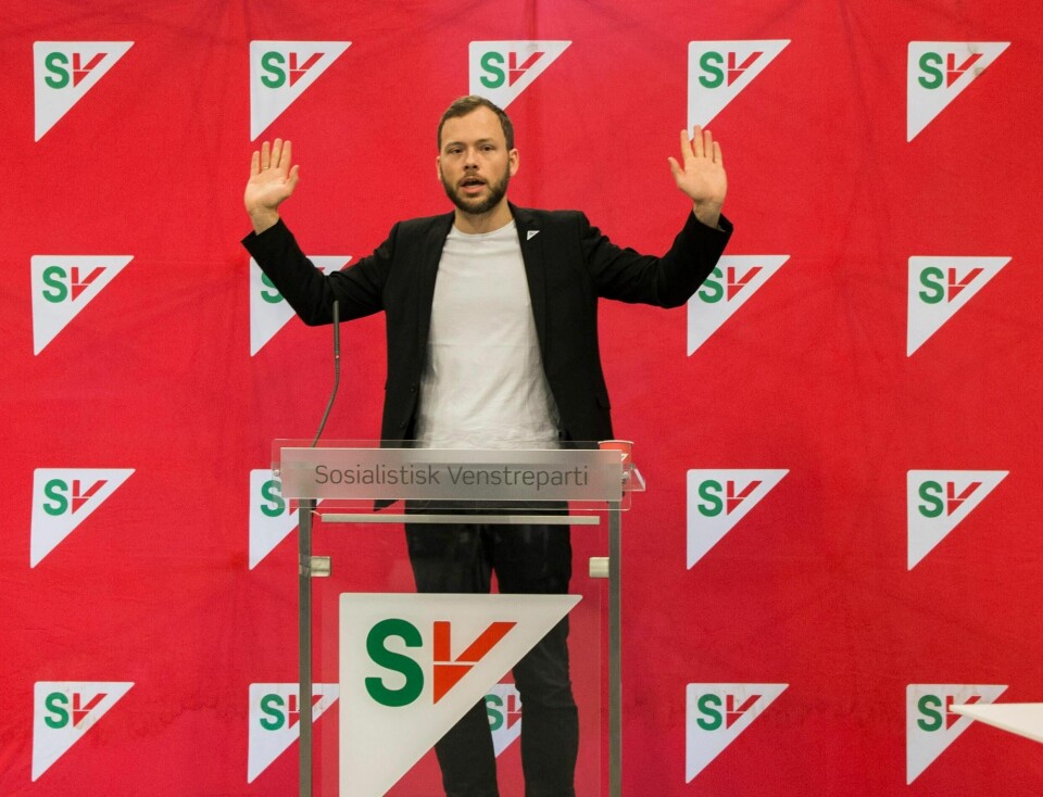 Som samfunn skal vi ta tak i religiøs praksis som driver med sterk negativ sosial kontroll, skriver partileder for SV, Audun Lysbakken. På bildet ser vi Lysbakken forkynne politikk for SVs landsmøte i 2015.