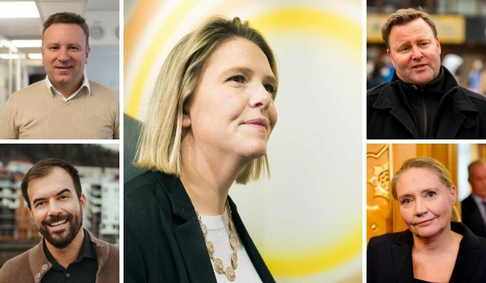 REIRFLUENCERE: Vebjørn Selbekk, Sylvi Listhaug, Espen Rostrup Nakstad, Øystein Gjerme og Eva Kristin Hansen er noen av mange som har fått prege på året til Hugin & Munin. folk