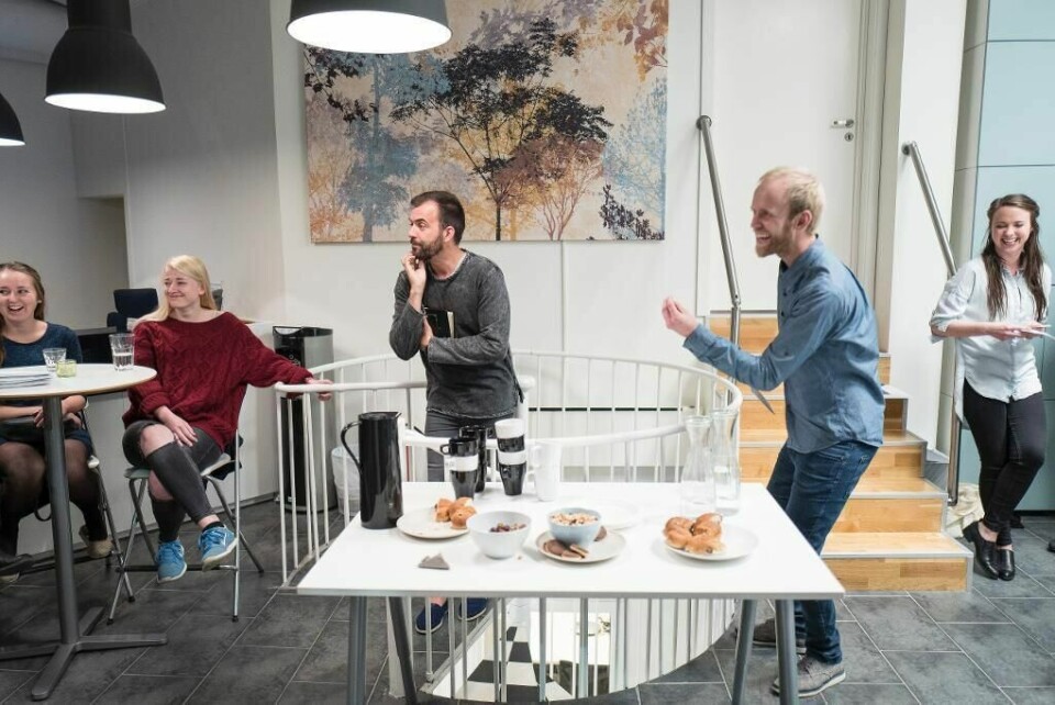 – Jeg kjente meg overhodet ikke igjen i beskrivelsen av Salt. Det er ikke slik vi bygger menighet; vi har mange dyktige kvinner på alle nivåer, og i alle slags sivilstatuser. Her hovedpastor Øystein Gjerme på et Salt-arrangement.