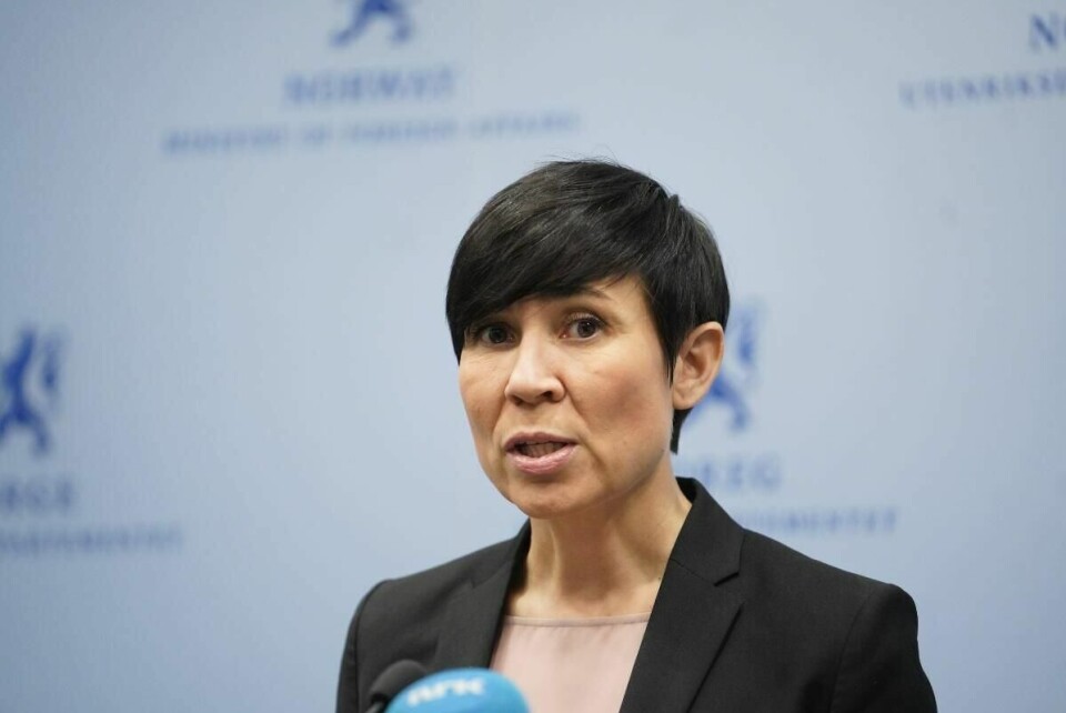 Utenriksminister Ine Eriksen Søreide skjerper tonen om Trumps Midtøsten-plan.