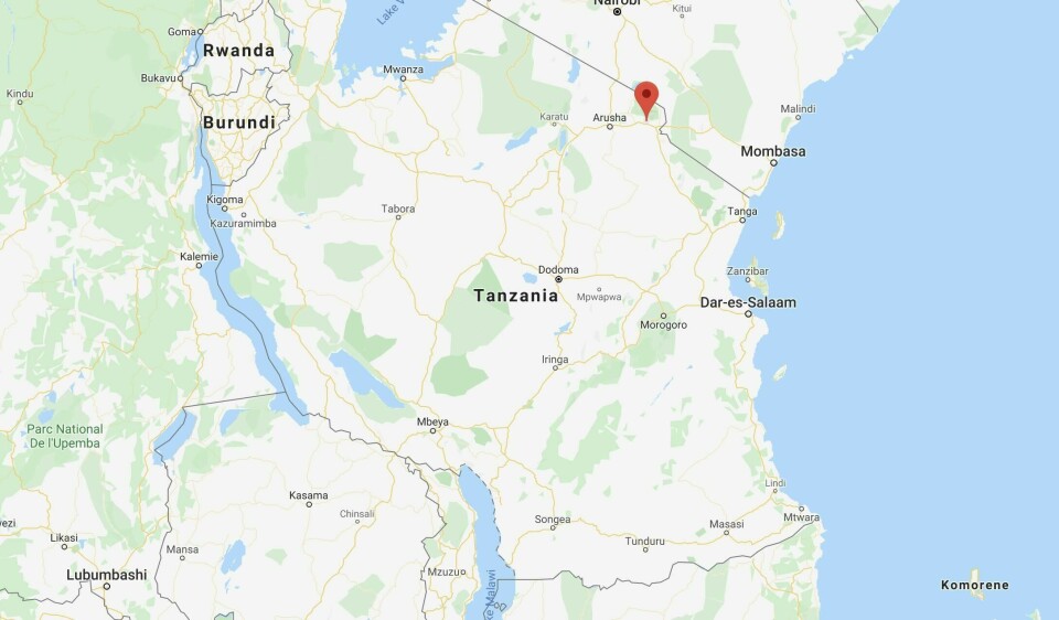 Ulykken skjedde i byen Moshi, ved foten av fjellet Kilimanjaro.
