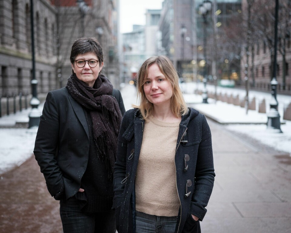Politisk redaktør Berit Aalborg og nyansatt debattansvarlig Dana Wanounou.