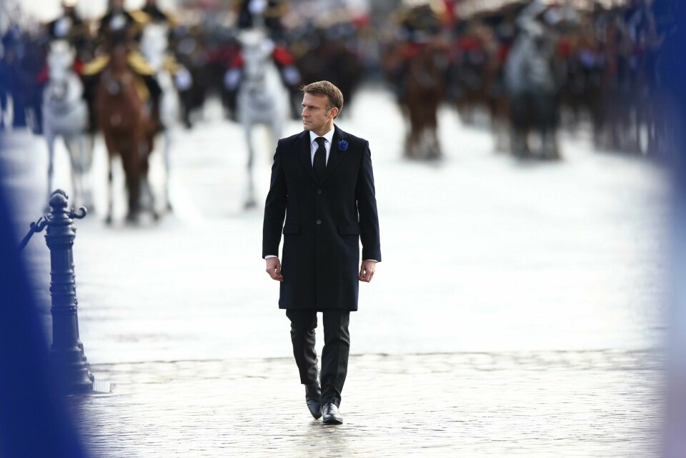 PRESIDENT: Emmanuel Macron ber det franske folk stå opp mot alle former for antisemittisme. President Emmanuel Macron ber det franske folk stå opp mot alle former for antisemittisme. Foto: AP / NTB
