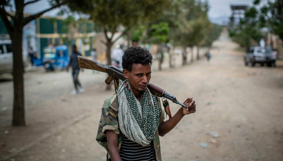 OMSTRIDT VALG: Krig, sult og etnisk og politisk uro preger Etiopia, men mandag holder landet likevel valg på ny nasjonalforsamling. Millioner av etiopiere får ikke stemme, andre boikotter valget, og internasjonale observatører holder seg unna. Innbyggerne i den krigsherjede Tigray-regionen (bildet) får ikke delta i valget. Foto: AP / NTB Krig, sult og etnisk og politisk uro preger Etiopia, men mandag holder landet likevel valg på ny nasjonalforsamling. Millioner av etiopiere får ikke stemme, andre boikotter valget, og internasjonale observatører holder seg unna. Innbyggerne i den krigsherjede Tigray-regionen (bildet) får ikke delta i valget. Foto: AP / NTB
