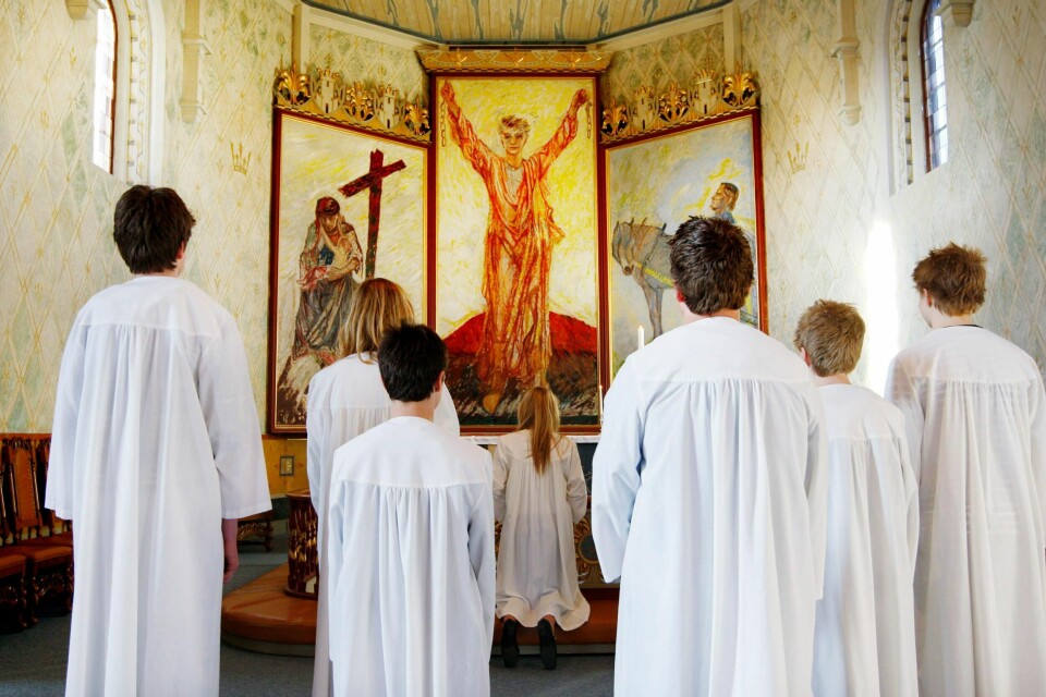 Hamar 200805
Konfirmasjon i Hamar Domkirke. Konfirmanter.
Foto: Håkon Mosvold Larsen / SCANPIX