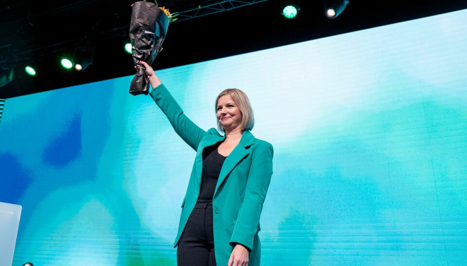 Guri Melby er gjenvalgt som Venstre-leder. Guri Melby er gjenvalgt som Venstre-leder. Foto: Javad Parsa / NTB