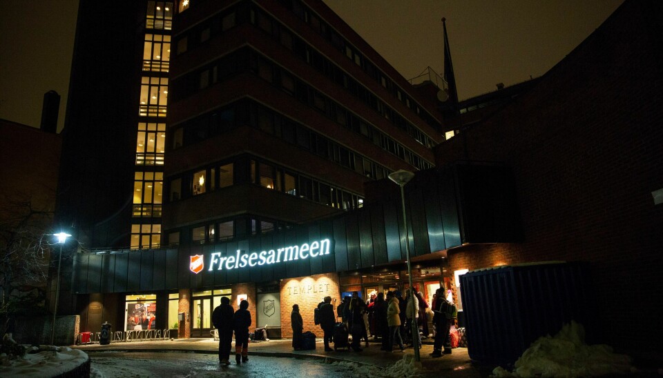 Frelsesarmeen tilbyr overnatting i sprengkulden for dem som sover ute i Oslo. Foto: Mette Randem / Frelsesarmeen / NTB Frelsesarmeen tilbyr overnatting i sprengkulden for dem som sover ute i Oslo. Foto: Mette Randem / Frelsesarmeen / NTB