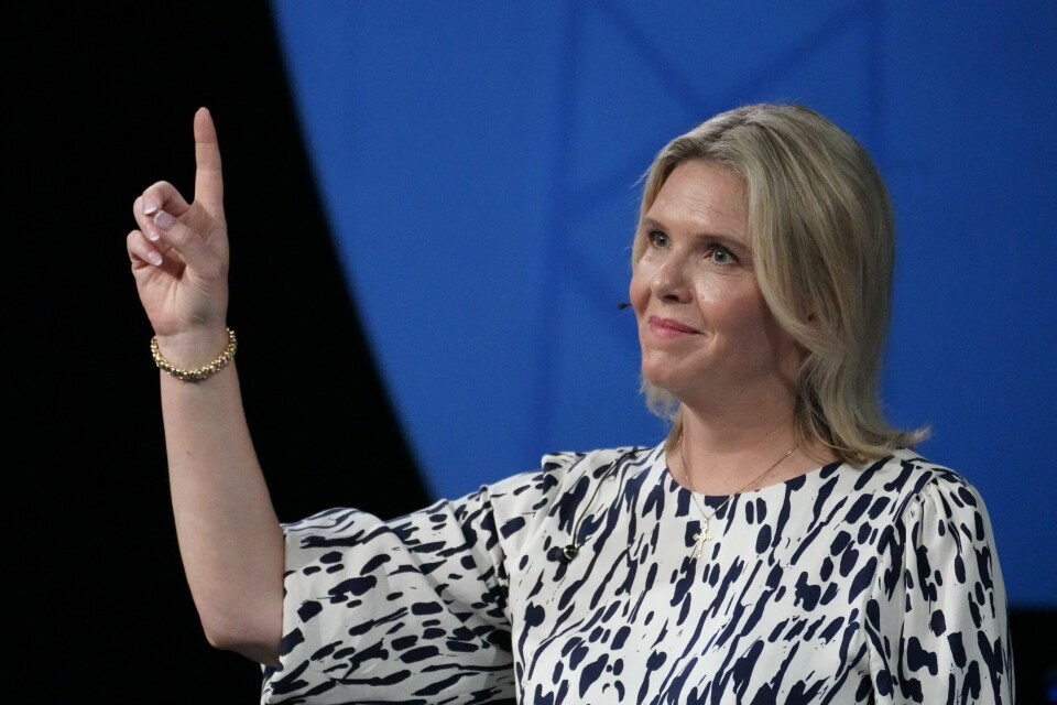 Frp-leder Sylvi Listhaug er kritisk til regjeringens forslag til strømstøtteordning for bedrifter. Her et bilde fra partilederdebatten under Arendalsuka. Foto: Ole Berg-Rusten / NTB Frp-leder Sylvi Listhaug vil ha utbygging av gassrør i Barentshavet. Foto: Ole Berg-Rusten / NTB