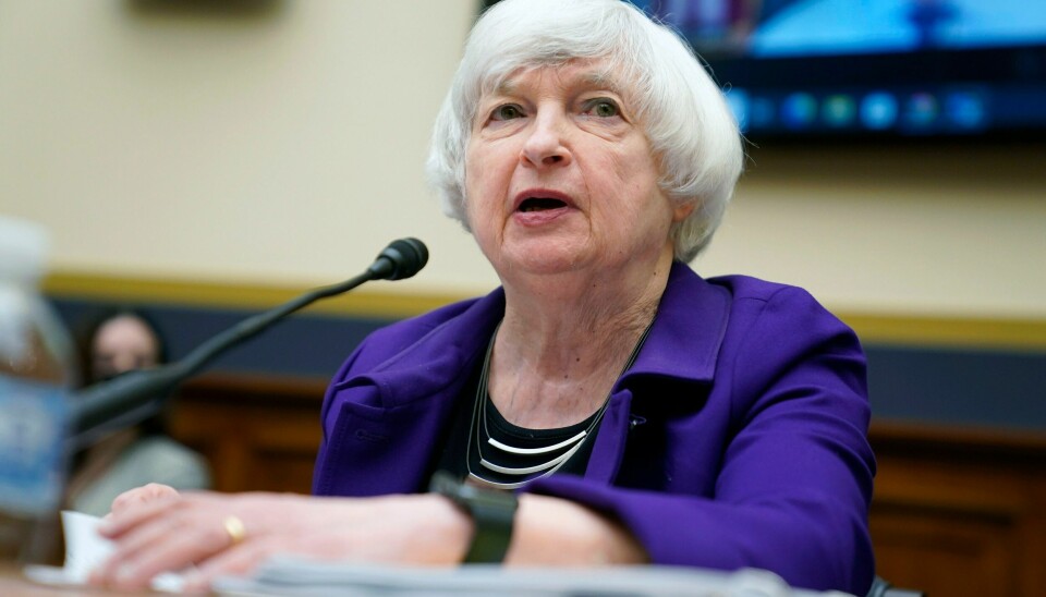 USAs finansminister Janet Yellen seier USA ikkje vil bli med på G20-møte der Russland også deltek. Foto: Evan Vucci / AP / NTB USAs finansminister Janet Yellen sier USA ikke vil bli med på G20-møter der Russland også deltar. Foto: Evan Vucci / AP / NTB