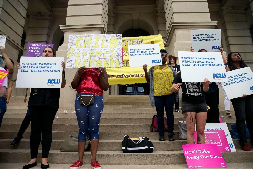 De nye lovene i Georgia har skapt sterke reaksjoner i delstaten. Foto: Alyssa Pointer / Atlanta Journal-Constitution / AP / NTB scanpix