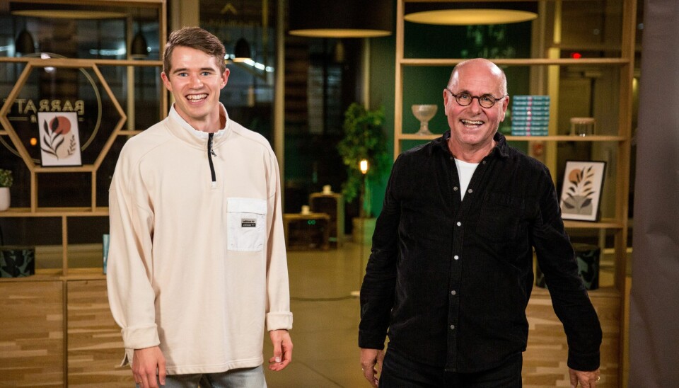 Martin Lilleberg fra NRK-programmet Norges tøffeste, sammen med TV-pastor Egil Svartdahl. Martin Lilleberg fra NRK-programmet Norges tøffeste, sammen med TV-pastor Egil Svardahl.