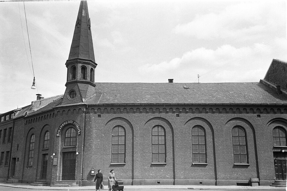– Hvorfor får ikke Frikirken presentere seg selv som alle de andre, spør vår anmelder. Her er Den Evangelisk Lutherske Frikirke i Lakkegata i Oslo, oppført i 1880-årene.