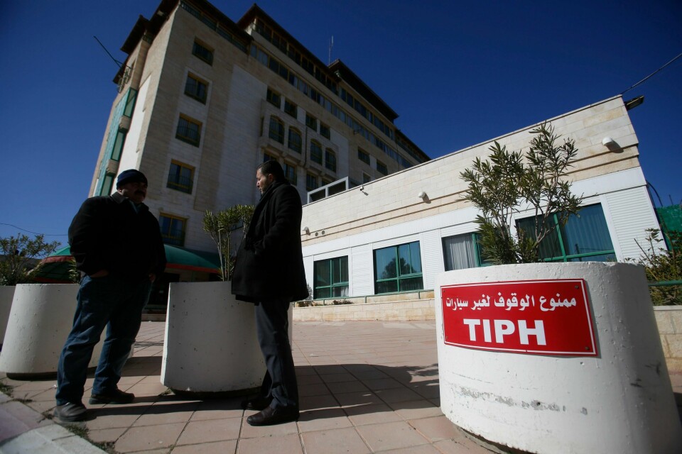 Hovedkvarteret ti TIPH-observatørene i Hebron.
