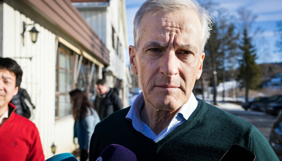 Jonas Gahr Støre (Ap) før budsjettkonferansen på Klækken. Jonas Gahr Støre (Ap) før budsjettkonferansen på Klækken.Foto: Alf Simensen / NTB