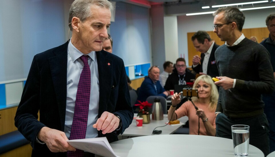 Arbeiderpartiets leder Jonas Gahr Støre oppsummerte den politiske høsten i et møte med pressen torsdag.