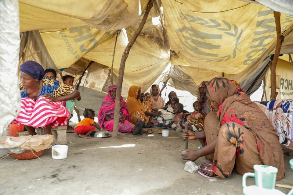 FLYKTNINGER: Krigen i Sudan har drevet over 9 millioner mennesker på flukt. 6,8 millioner mennesker lever som internt fordrevne i Sudan, 16.000 har søkt tilflukt i leiren Khor Ajwal. Foto: Ahmed Omer / Flyktninghjelpen / NTBHandout. Bildet inngår i NTBs tilbud til abonnenter på nyhetsfoto. Bildet skal kun benyttes i forbindelse med angitt sak.