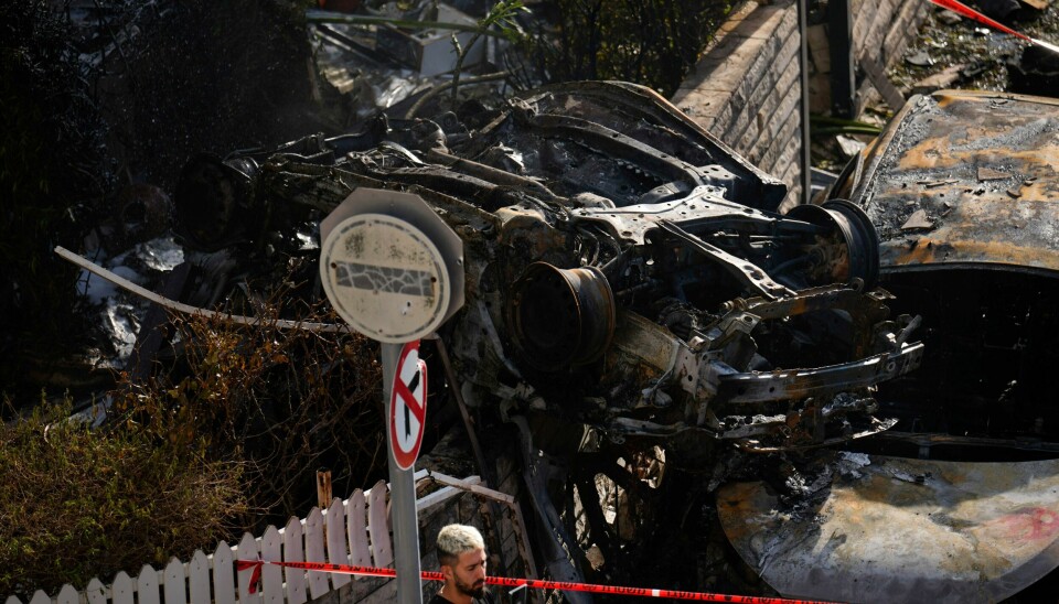 Hizbollah har avfyrt rundt 115 raketter inn i Nord-Israel. Her fra byen Kiryat Bialik. Hizbollah har avfyrt rundt 115 raketter inn i Nord-Israel. Her fra byen Kiryat Bialik. Foto: Ariel Schalit / AP / NTB
