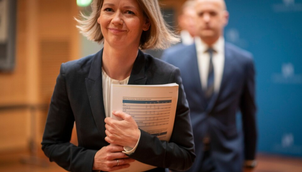 Sentralbanksjef Ida Wolden Bache redegjorde torsdag for Norges Banks rentebeslutning. Styringsrenta settes opp 0,5 prosentpoeng til 1,75 prosent. Foto: Heiko Junge / NTB Sentralbanksjef Ida Wolden Bache redegjorde torsdag for Norges Banks rentebeslutning. Styringsrenta settes opp 0,5 prosentpoeng til 1,75 prosent. Foto: Heiko Junge / NTB