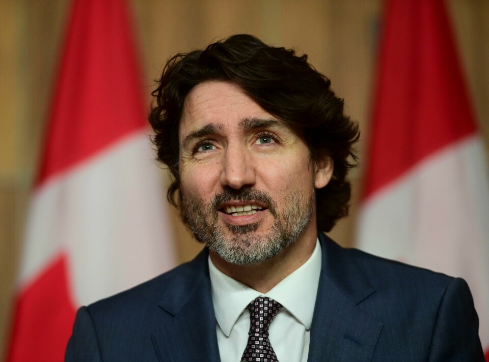 TERROR: Canadas statsminister Justin Trudeau kaller drapene på fire medlemmer av en muslimsk familie i Ontario for et terrorangrep. Canadas statsminister Justin Trudeau har fordømt den tvungne omdirigeringen av et Ryanair-fly som var på vei fra Aten til Vilnius med en hviterussisk regimekritiker om bord, til å lande i Hviterussland, der dissidenten ble pågrepet. Foto: Sean Kilpatrick / The Canadian Press via AP / NTB