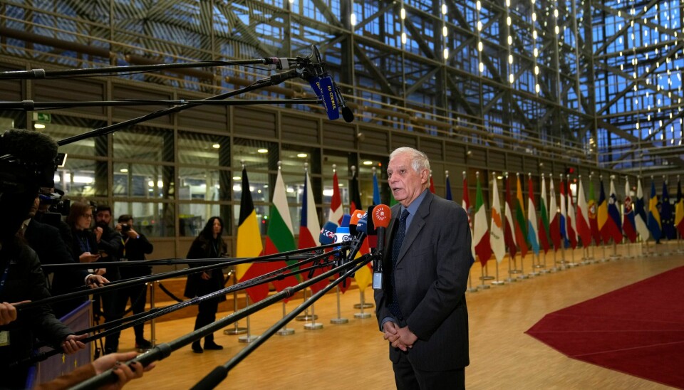EUs utenrikssjef Josep Borrell etter møtet mandag. Foto: Virginia Mayo / AP / NTB EUs utenrikssjef Josep Borrell etter møtet mandag. Foto: Virginia Mayo / AP / NTB