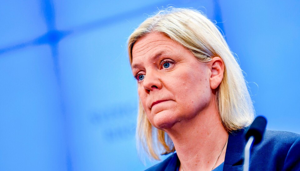 NY DEBATT: Sveriges statsminister Magdalena Andersson tilhører Socialdemokraterna, som nå igangsetter en ny intern Nato-diskusjon. Sveriges statsminister Magdalena Andersson tilhører Socialdemokraterna, som nå igangsetter en ny intern Nato-diskusjon. Foto: Pontus Lundahl / TT / NTB