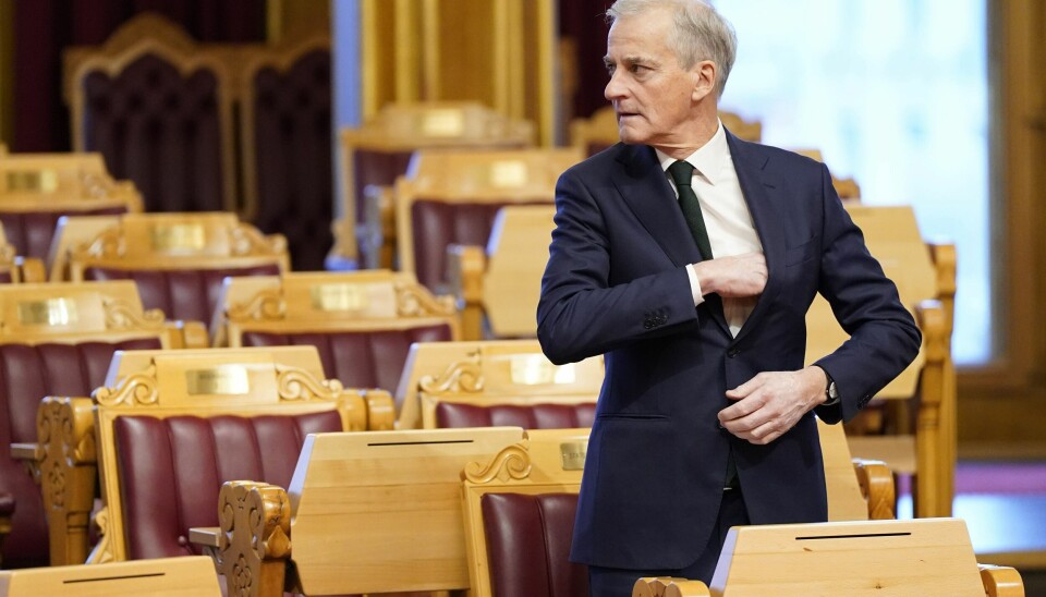 REDEGJØR: Statsminister Jonas Gahr Støre (Ap) redegjorde i Stortinget om sikkerhet og situasjonen rundt krigen i Ukraina. Statsminister Jonas Gahr Støre (Ap) redegjør i Stortinget om sikkerhet og situasjonen rundt krigen i Ukraina.Foto: Håkon Mosvold Larsen / NTB