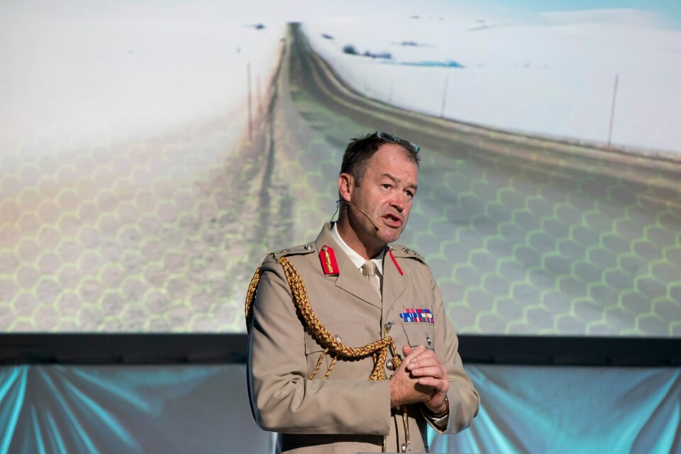 Patrick Sanders ble nylig utnevnt til hærsjef og sjef for den britiske generalstaben. Her er han under et arrangement på Akershus festning i 2018. Patrick Sanders ble nylig utnevnt til hærsjef og sjef for den britiske generalstaben. Her er han under et arrangement på Akershus festning i 2018. Foto: Vidar Ruud / NTB