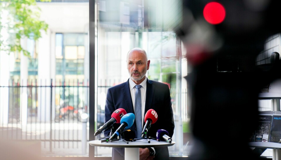PRESSETREFF: Sjef for politiets sikkerhetstjeneste (PST) Roger Berg holder et pressetreff for å komme med en ny vurdering av terrortrusselen mot Norge. Sjef for politiets sikkerhetstjeneste (PST) Roger Berg holder et pressetreff for å komme med en ny vurdering av terrortrusselen mot Norge.Foto: Fredrik Varfjell / NTB