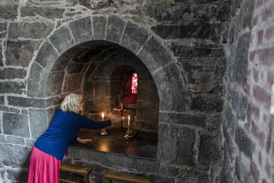 – Når vi ser hva symboler kan bety for andre, blir det også viktig å kjenne bakgrunnen til de kristne symbolene, sier Kristin Molland Norderval. Alle foto: Erlend Berge