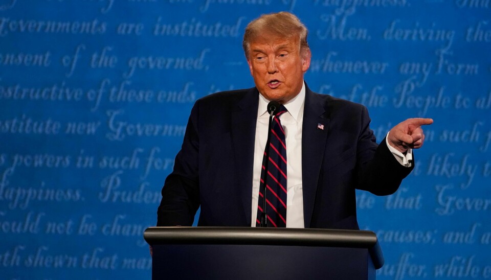 Rent språklig er Donald Trump usystematisk og antiintellektuell, men strategien fungerer hos mange velgere, konstaterer retorikk-ekspert Kjell Terje Ringdal. (Foto: Julio Cortez/AP Photo).
