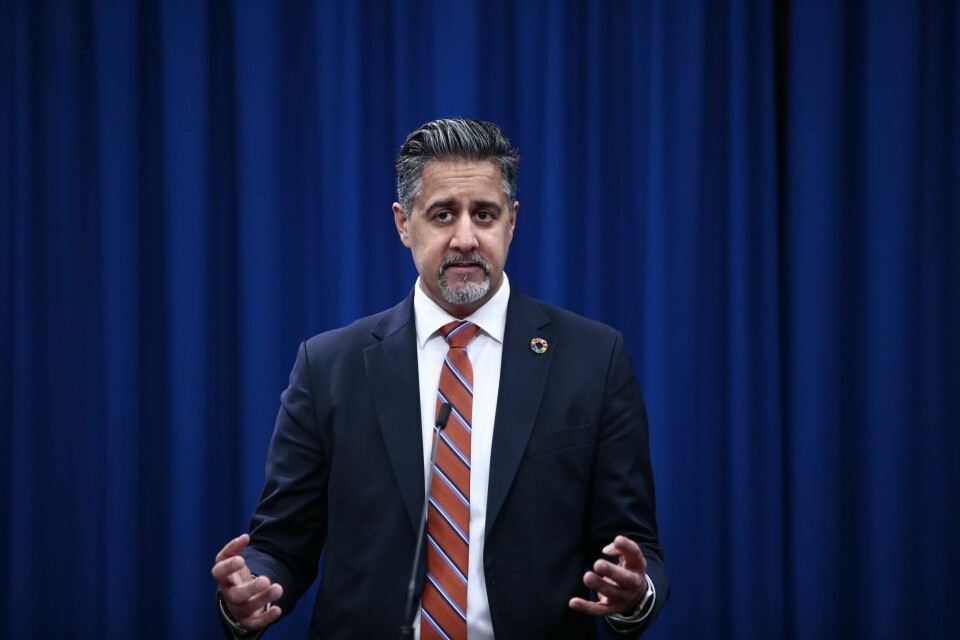 Kultur- og likestillingsminister Abid Q. Raja (V) presenterte fredag nysalderinger til statsbudsjettet for 2020.