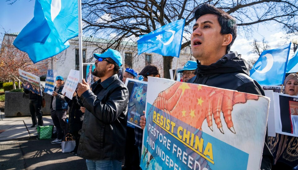 UIGURER: Uigurer demonstrerer mot Kina i Washington. Kina er blant landene der det autoritære regimet har festet grepet om makten de siste årene. Uigurer demonstrerer mot Kina i Washington. Kina er blant landene der det autoritære regimet har festet grepet om makten de siste årene. Foto: Jacquelyn Martin / AP / NTB