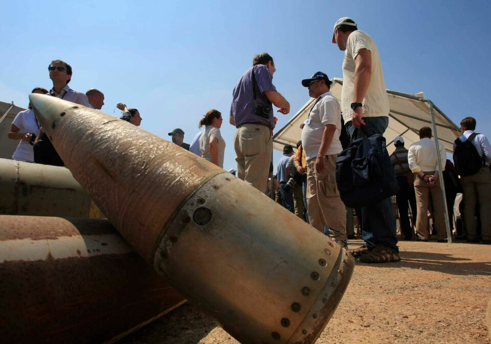 Klasebomber ved ein militærbase i Libanon. Foto: Mohammed Zaatari / AP / NTB Klasebomber ved en militærbase i Libanon. Foto: Mohammed Zaatari / AP / NTB