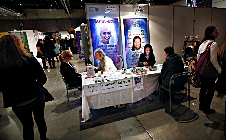 Den norske kirke er til stede på alternativmessen for første gang i år. – Det er blitt mer «shop» enn «workshop», mener Notto Thelle. Bildet er fra messen i 2013.