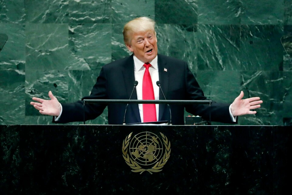 Donald Trump ble møtt med latter i FN da han skrøt av at hans administrasjon «på mindre enn to år har oppnådd mer enn nesten noen annen administrasjon i vårt lands historie».