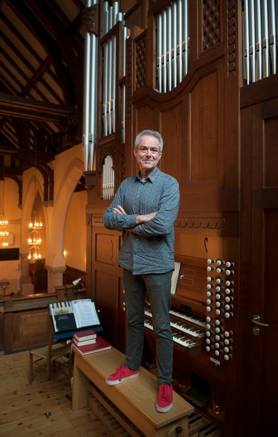 Organist Nils Henrik Asheim sier det er fullt lovlig å kuppe ønskelisten på Oslo Orgelfestivals ønskekonsert i Fagerborg kirke.