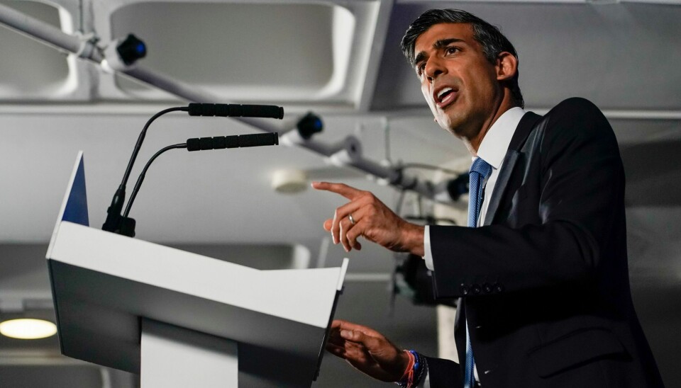 ENGLAND: Tidligere finansminister Rishi Sunak seiler opp som favoritt til å ta over roret i Det konservative partiet etter Boris Johnson. Tidligere finansminister Rishi Sunak seiler opp som favoritt til å ta over roret i Det konservative partiet etter Boris Johnson. Foto: Alberto Pezzali / AP / NTB