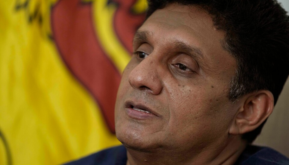 SRI LANKA: Opposisjonsleder Sajith Premadasa vil ikke kjempe om å bli ny president på kriserammede Sri Lanka. Opposisjonsleder Sajith Premadasa vil ikke kjempe om å bli ny president på kriserammede Sri Lanka. Foto: Eranga Jayawardena / AP / NTB