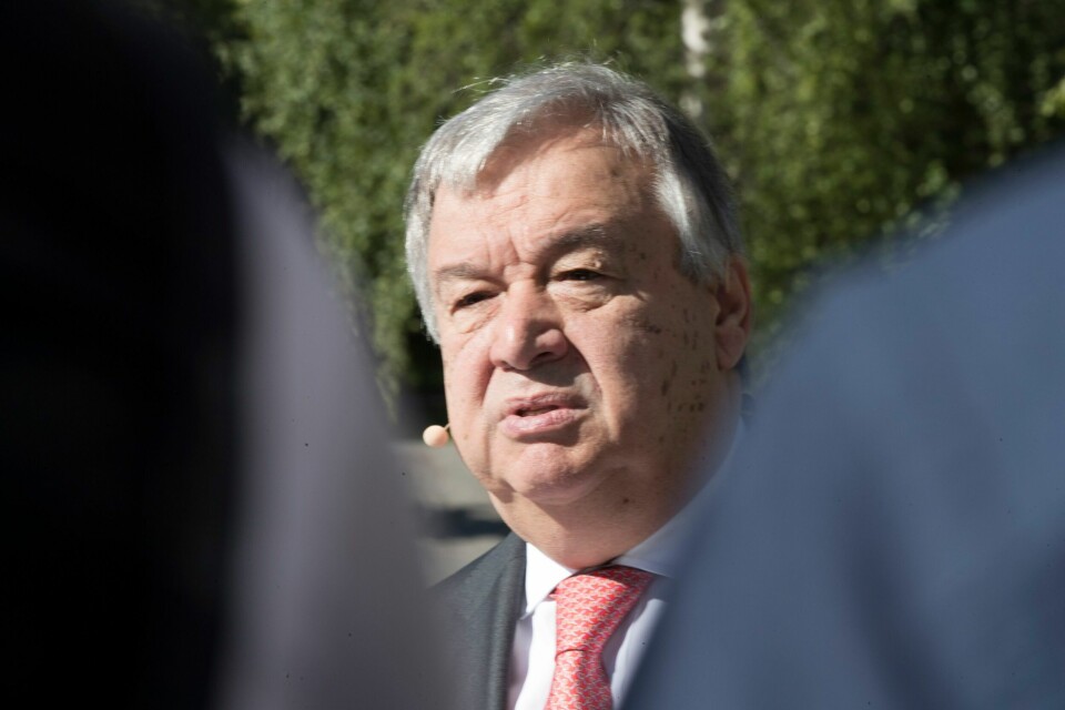 FN: Trusselen om atomkrig nå like reell som på høyden av den kalde krigen, mener FNs generalsekretær António Guterres. Trusselen om atomkrig nå like reell som på høyden av den kalde krigen, mener FNs generalsekretær António Guterres. Arkivfoto: Terje Pedersen / NTB