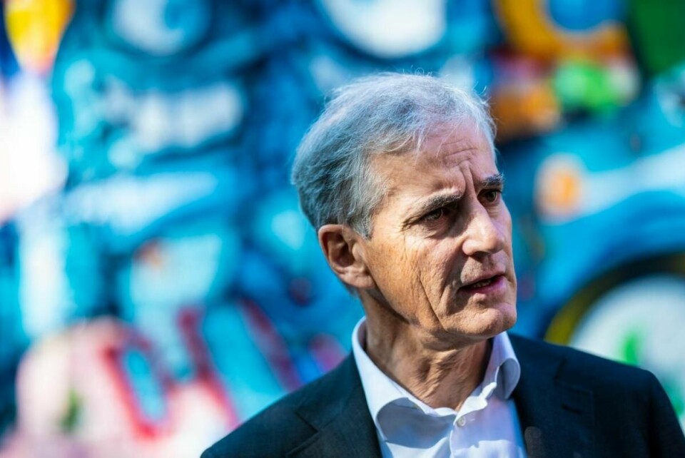 Leder for Arbeiderpartiet, Jonas Gahr Støre, oppsummerer det politiske halvåret på en pressefrokost på utestedet Blå i Oslo. 18. juni 2020. Foto: Stian Lysberg Solum / NTB scanpix.