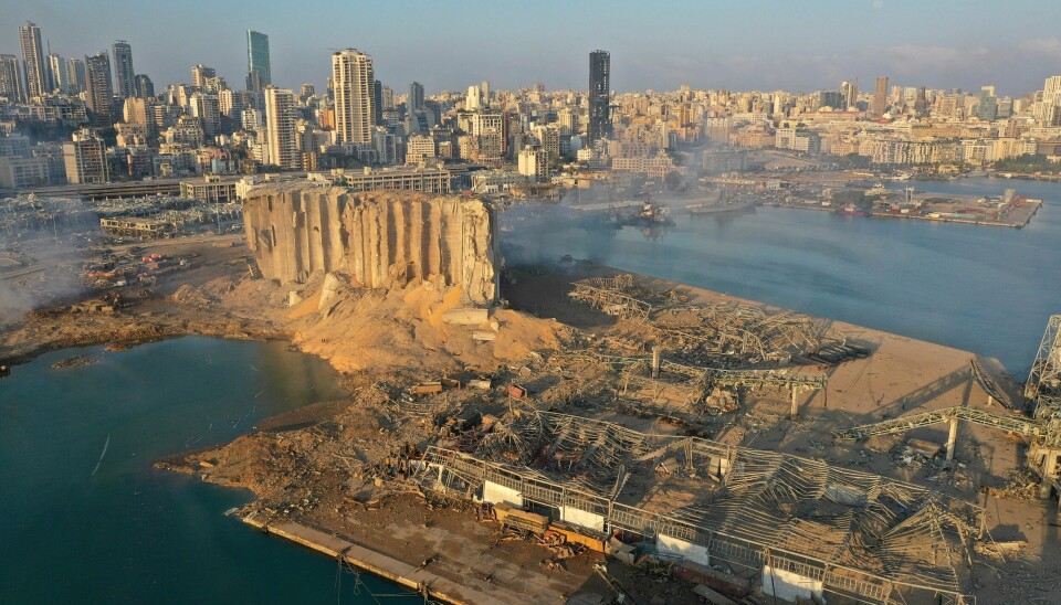 Til havnen i Beirut kommer mye av importen av mat fra utlandet, som utgjør 80 prosent av forsyningen. Etter eksplosjonen tirsdag lurer Astrid Folkedal Kraiby på hvordan matforsyningen blir framover.