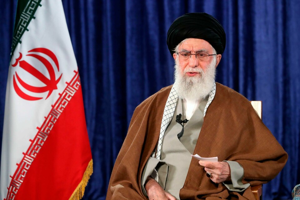 Irans øverste leder, ayatolla Ali Khamenei i en TV-sendt tale torsdag .