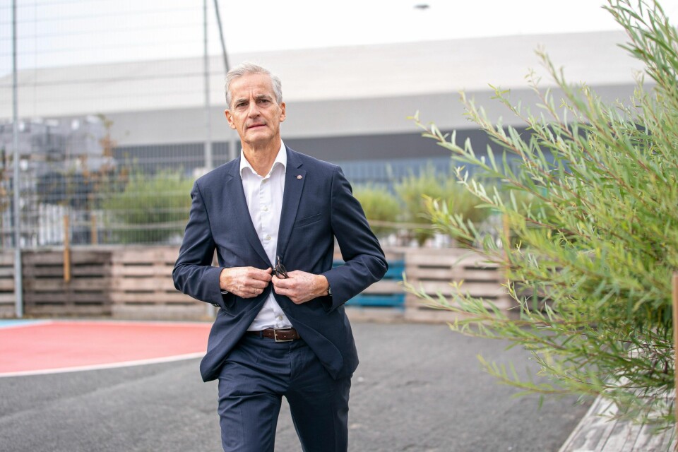 Ap-leder Jonas Gahr Støre etter fremleggelsen av nytt Ap-program. I utkastet splittes programkomiteen om abort. Støre omtaler splittelsen slik: – Dette handler ikke om strid, men en gjennomtenkt utvikling av politikk som svarer på den tiden vi lever i.