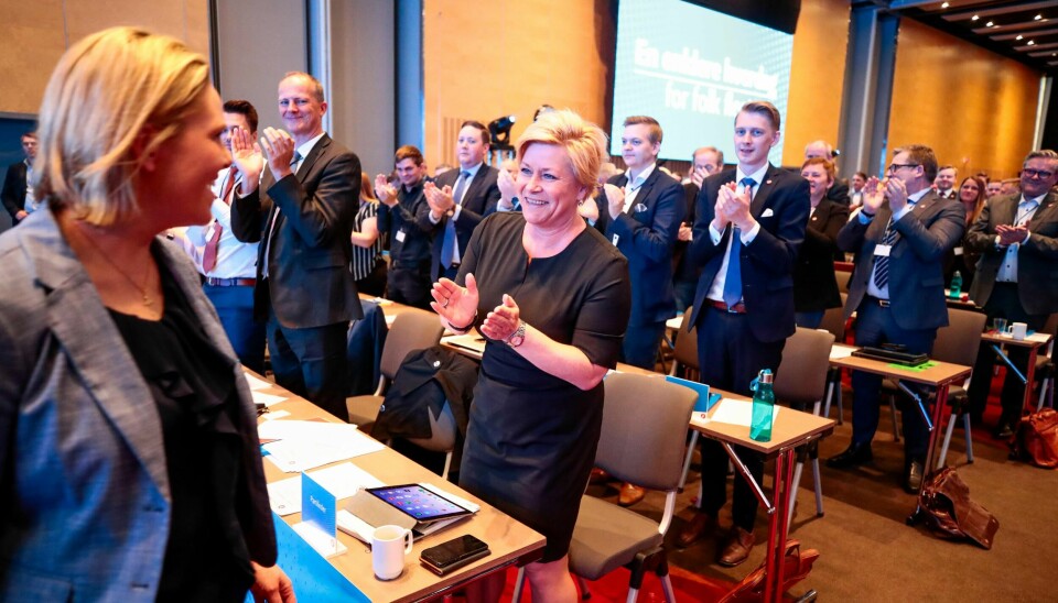 STJERNA: Innvandring har vært et sentralt tema på Frps landsmøte. Sylvi Listhaug er for mange på landsmøtet ledestjerna på dette feltet. Hun har ledet utvalget som har kommet med forslag til ny integreringspolitikk.