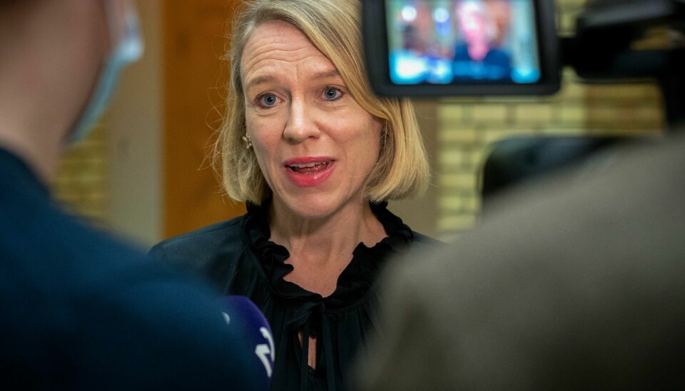 Utenriksminister Anniken Huitfeldt under et pressemøte i Stortinget i forrige uke. Mandag møter hun norske journalister i New York, i forkant av møtene hun skal lede i Sikkerhetsrådet. Foto: Terje Bendiksby / NTB Utenriksminister Anniken Huitfeldt under et pressemøte i Stortinget i forrige uke. Mandag møter hun norske journalister i New York, i forkant av møtene hun skal lede i Sikkerhetsrådet. Foto: Terje Bendiksby / NTB
