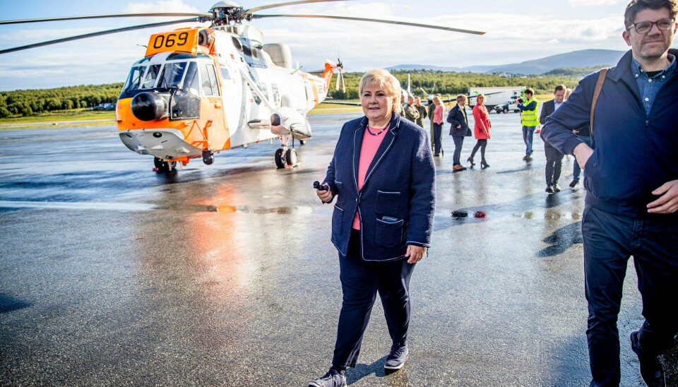 Statsminister Erna Solberg (H) besøkte mandag Tromsø under sin valgkampturné i forbindelse med Kommunevalget 2019.