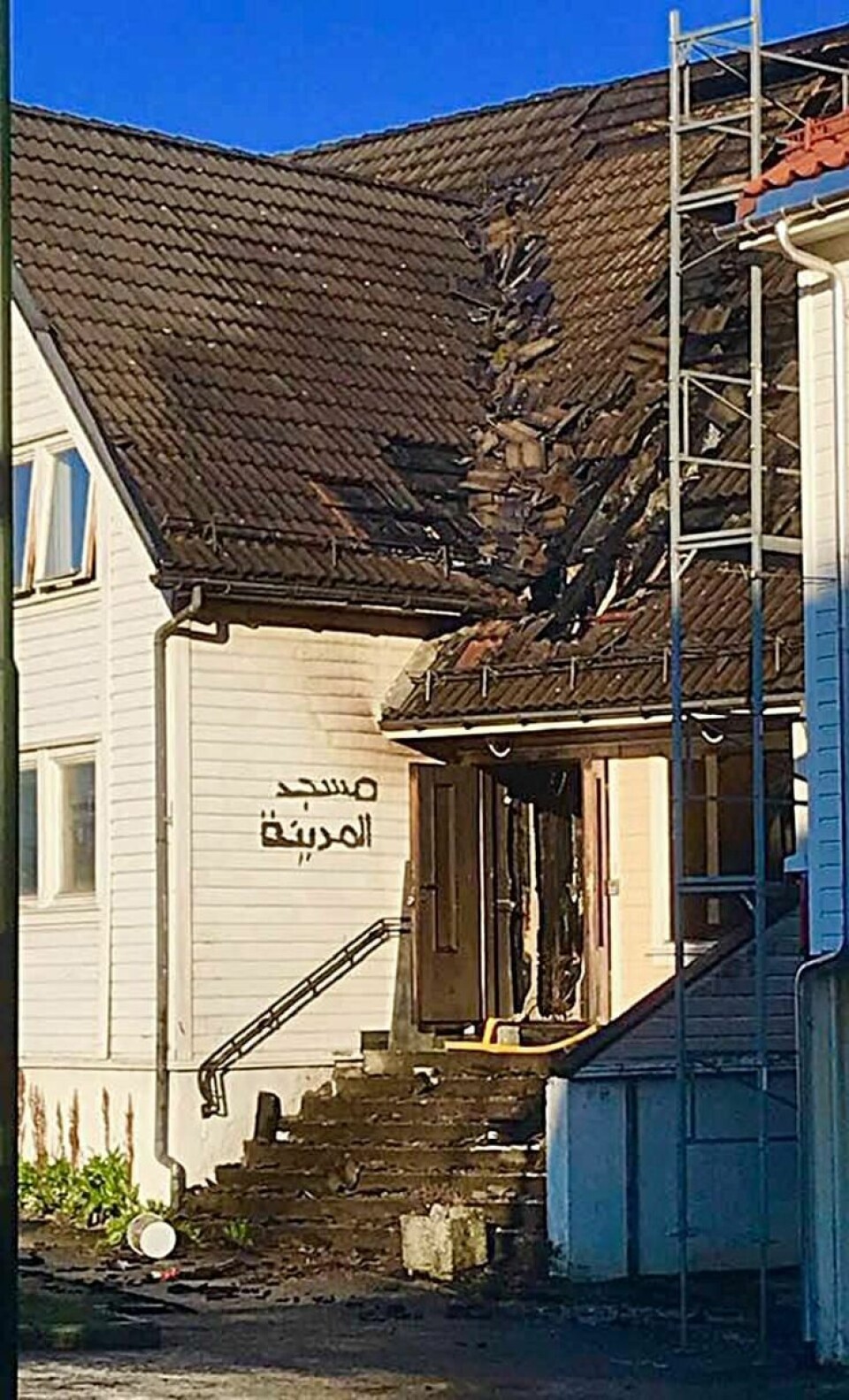 Politiet etterlyser vitne etter moskébrann i Egersund